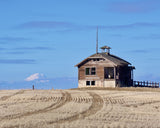 Old Schoolhouse in Oregon with View of Mount Hood